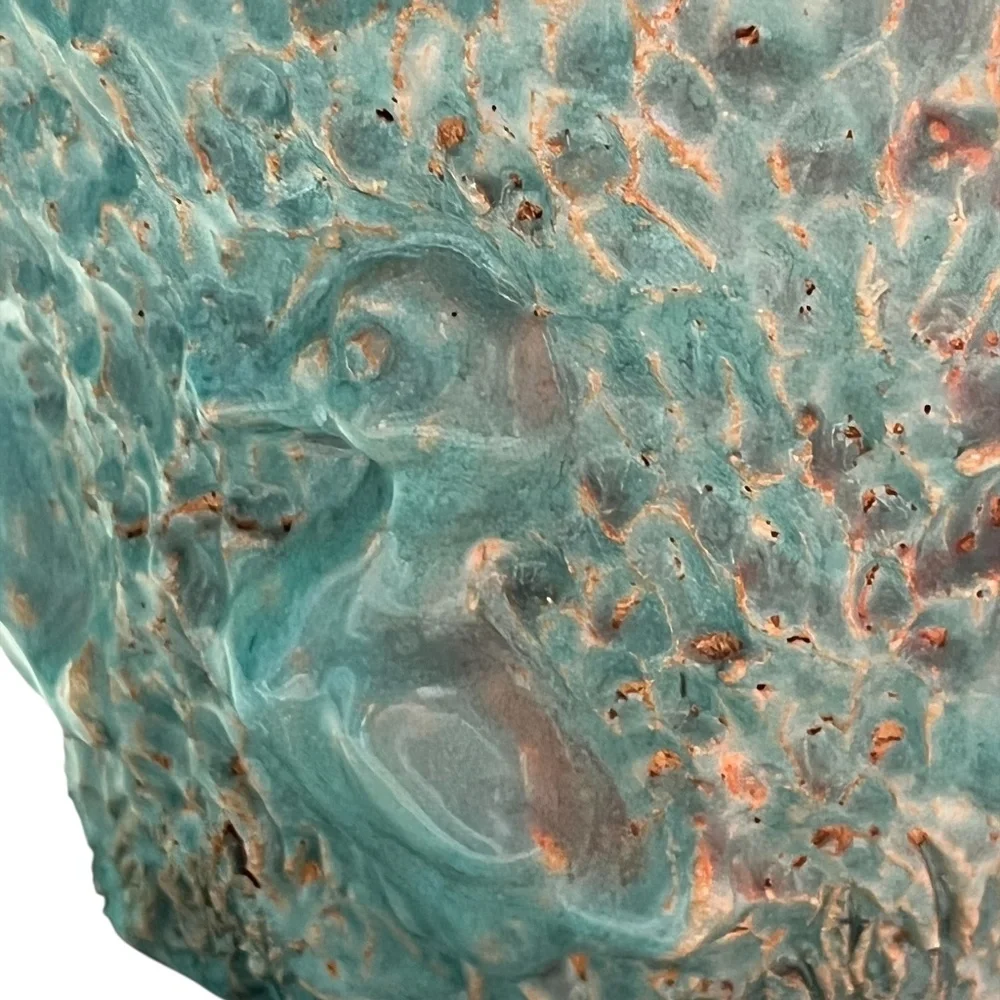 Handmade‎ Turquoise Clay Pottery Jar Decorated With Duck